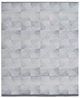 Snow Grey Hand-Knotted Wool Rug