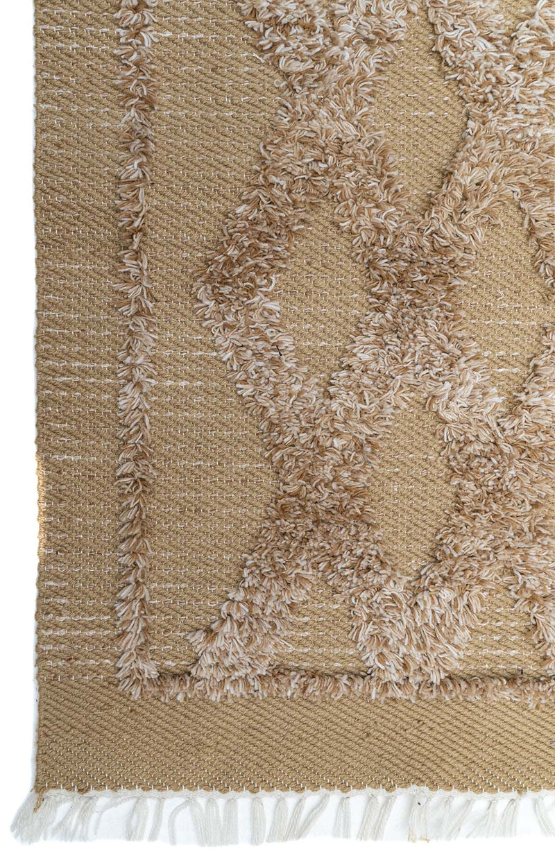 Rugged Hand Knotted Wool Rug