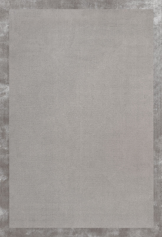 Fragment Wool & Silk Rug - Medium Grey